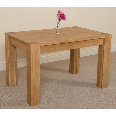 Kuba 125cm Chunky Small Oak Dining Table