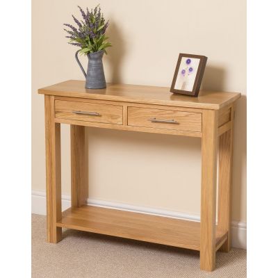 Oslo Solid Oak Console Table