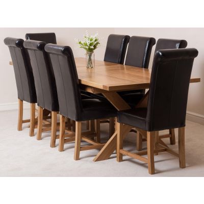 Oak Furniture King, Dining Table And 8 Chairs Argos