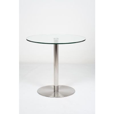 Target 80cm Small Round Glass Dining Table