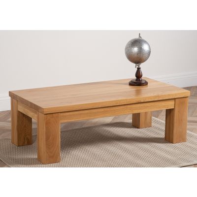 Dakota Chunky Large Solid Oak Coffee Table