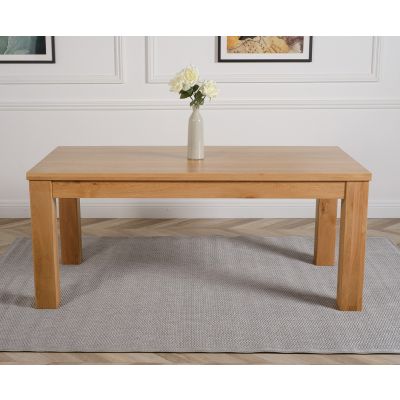 Dakota 182cm Chunky Large Solid Oak Dining Table