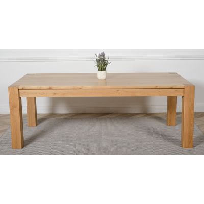 Kuba 220cm Chunky Extra Large Oak Dining Table
