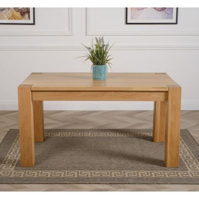Kuba 150cm Chunky Medium Oak Dining Table