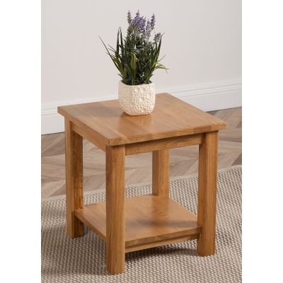 Oslo Solid Oak Lamp Table