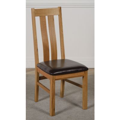 Princeton Solid Oak Dining Chair | Arched Back