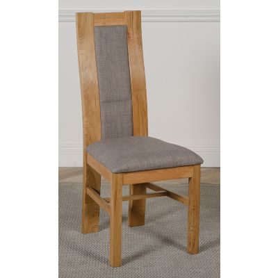 Stanford Solid Oak Dining Chair | Curved Back