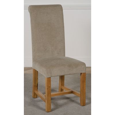 Washington Grey Fabric Dining Chair | Braced Legs