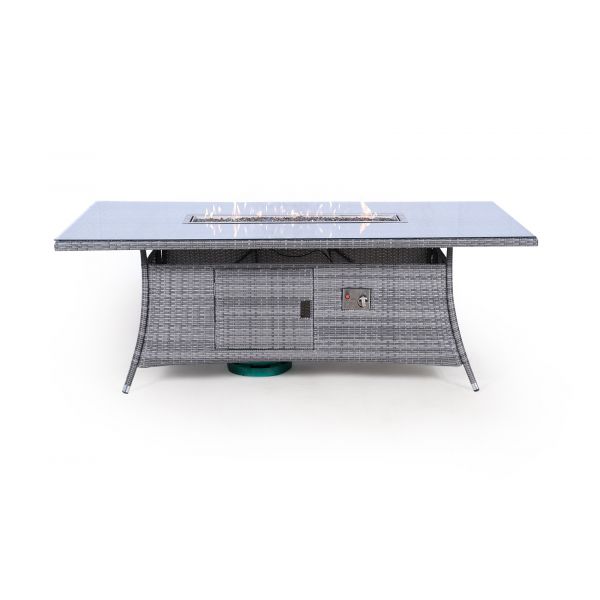 Grey rattan dining table only clearance