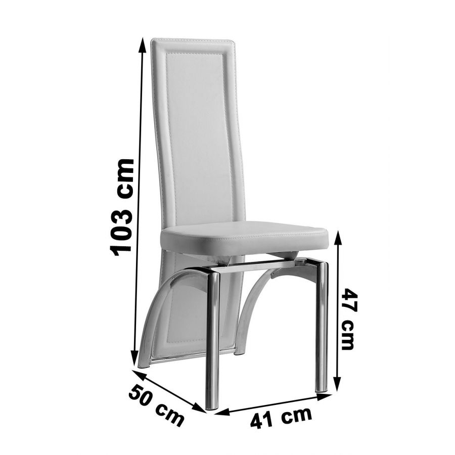 Alisa Black Leather Dining Chair High Back Oak Furniture King