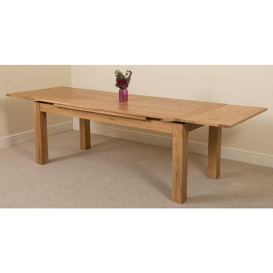 Richmond 200 - 280cm Large Oak Extendable Dining Table