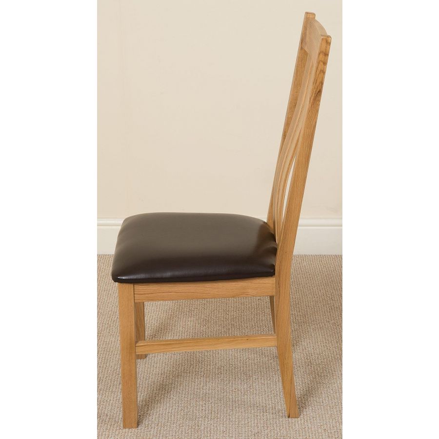 Richmond Large Oak Extending Dining Table with 10 Princeton Oak Dining Chairs