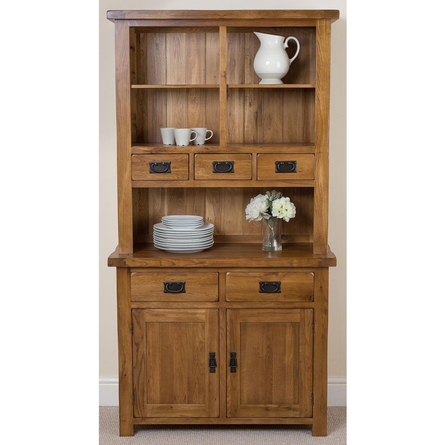 Cotswold Solid Oak Small Welsh Dresser Free Uk Delivery