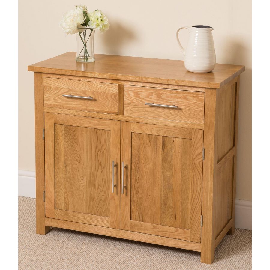 Oslo Solid Small Oak Sideboard Oak Furniture King