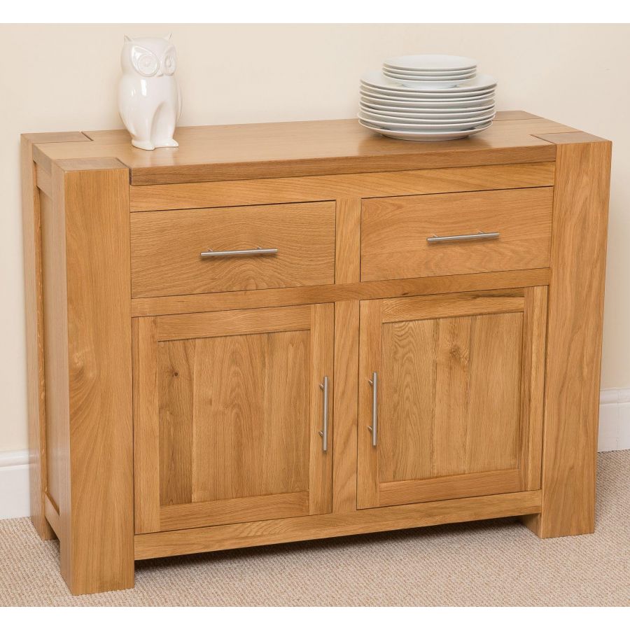 Kuba Solid Small Oak Sideboard Free Uk Delivery