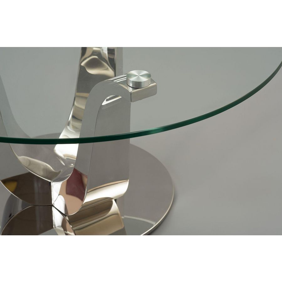 Naples Round Glass Coffee Table