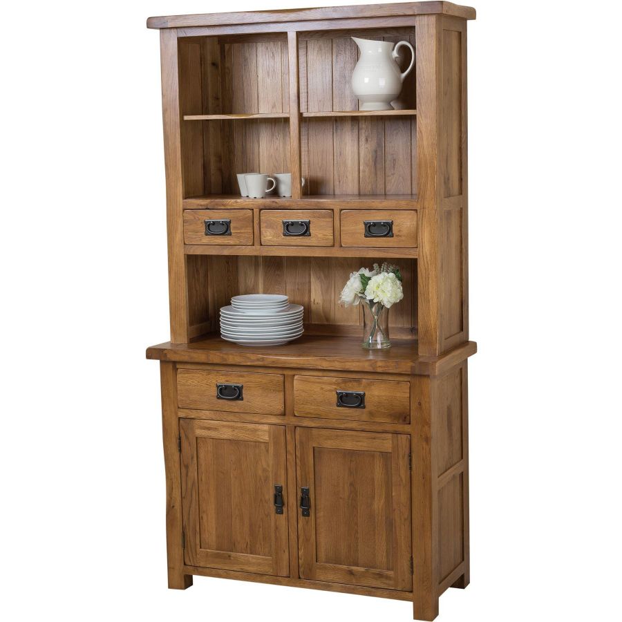 Cotswold Solid Oak Small Welsh Dresser Free Uk Delivery