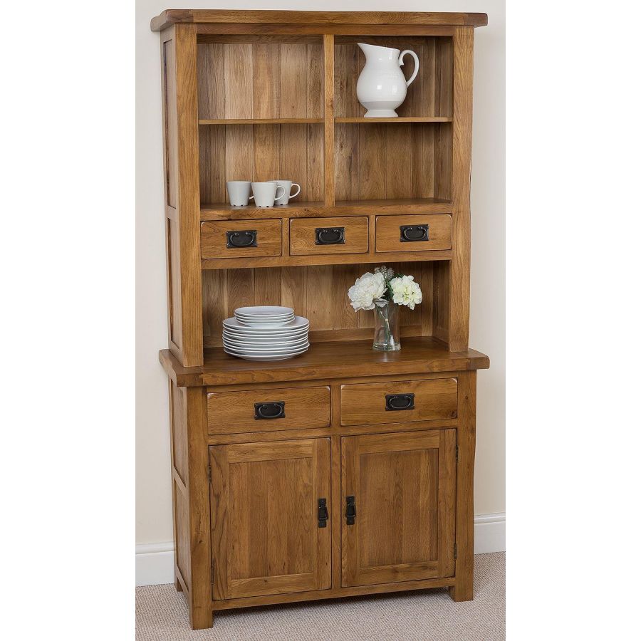 Cotswold Solid Oak Small Welsh Dresser Free Uk Delivery