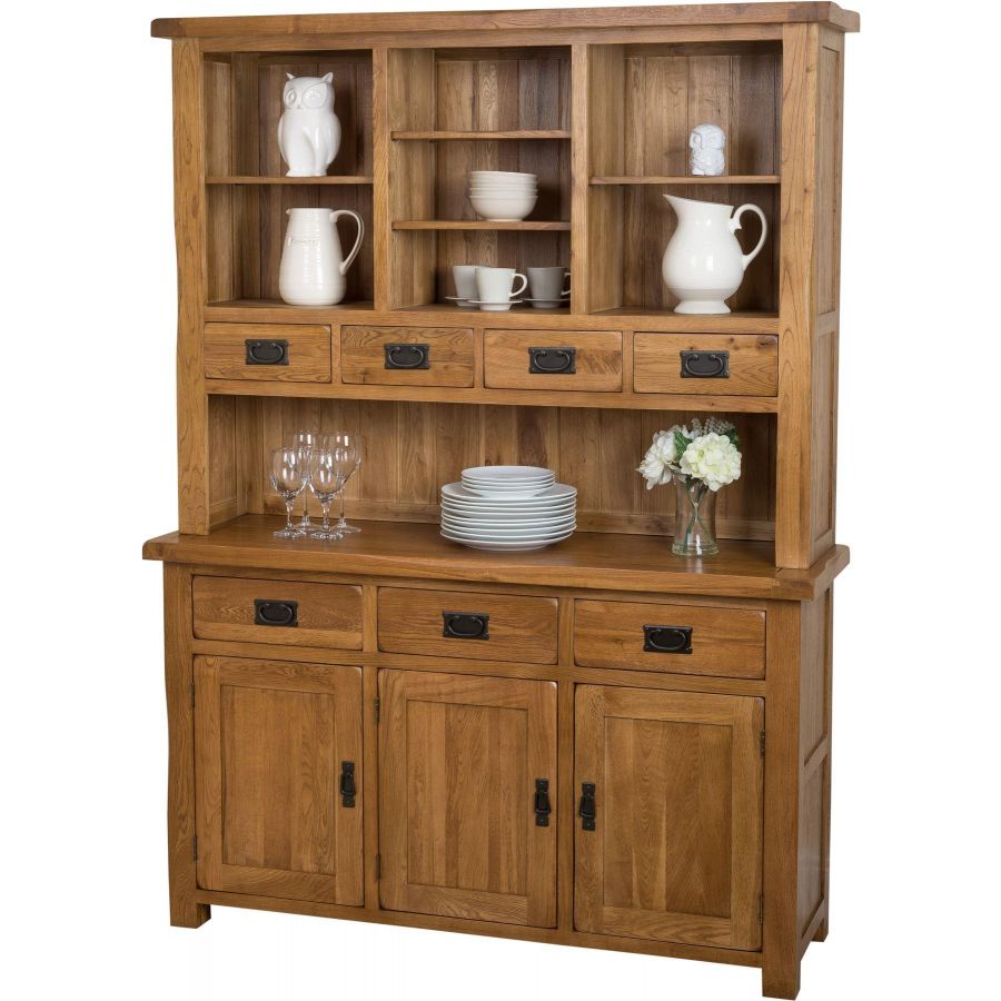 Cotswold Oak Large Dresser Free Uk Delivery