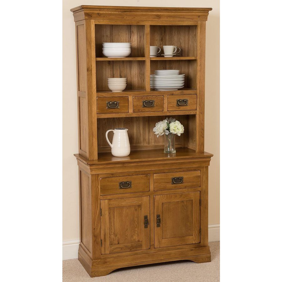 French Chateau Small Dresser Oak Furniture King