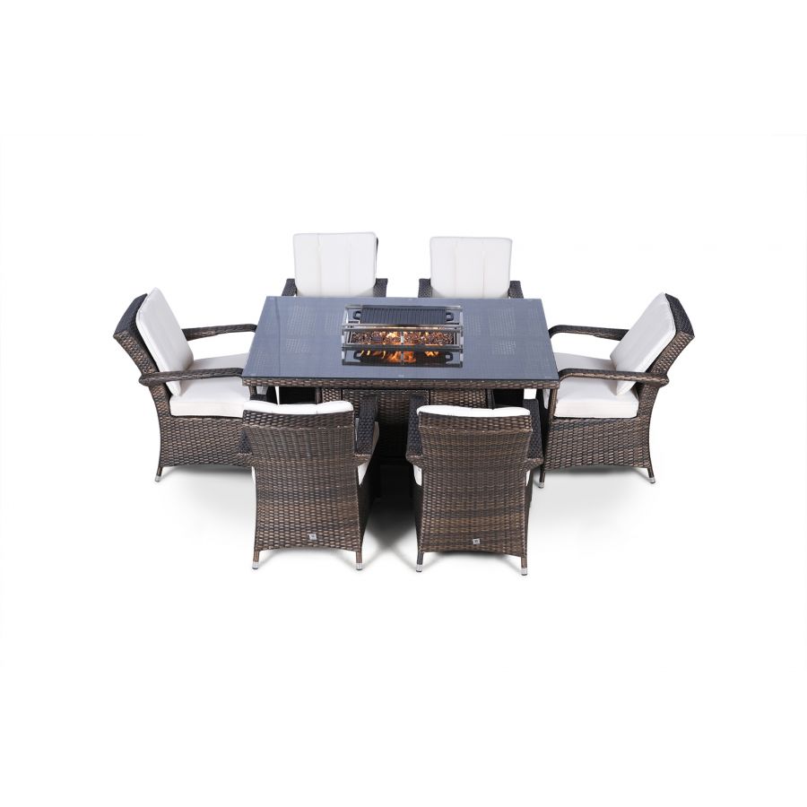 Woven high sale dining fire set