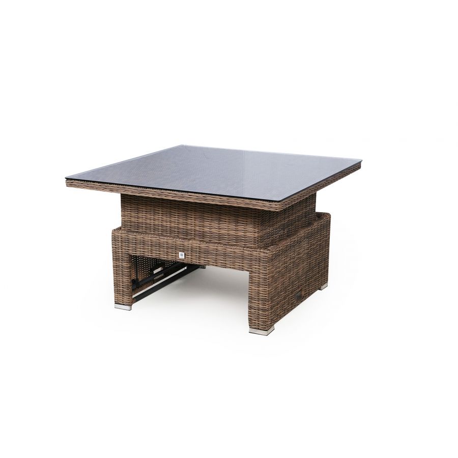 Dorset Modular Rattan Corner Sofa Dining Set - Brown