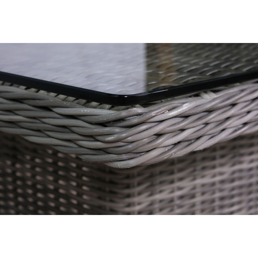Dorset Modular Rattan Corner Sofa Dining Set - Grey