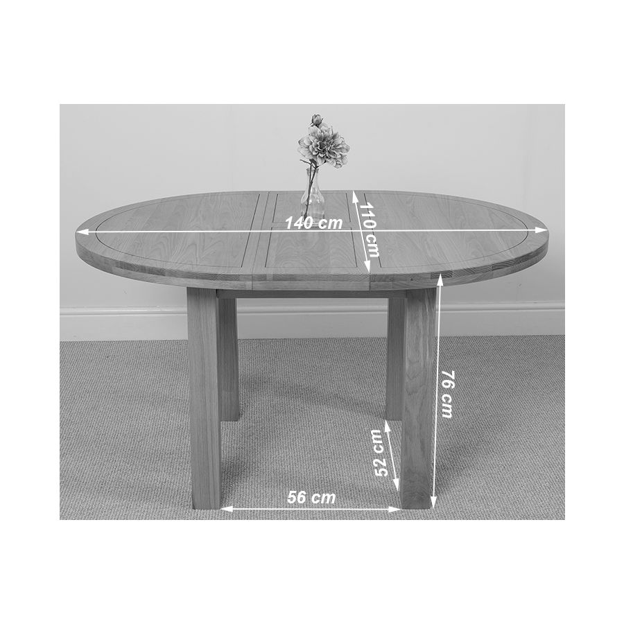 Edmonton Dining Set 6 Brown Chairs Oak Furniture King