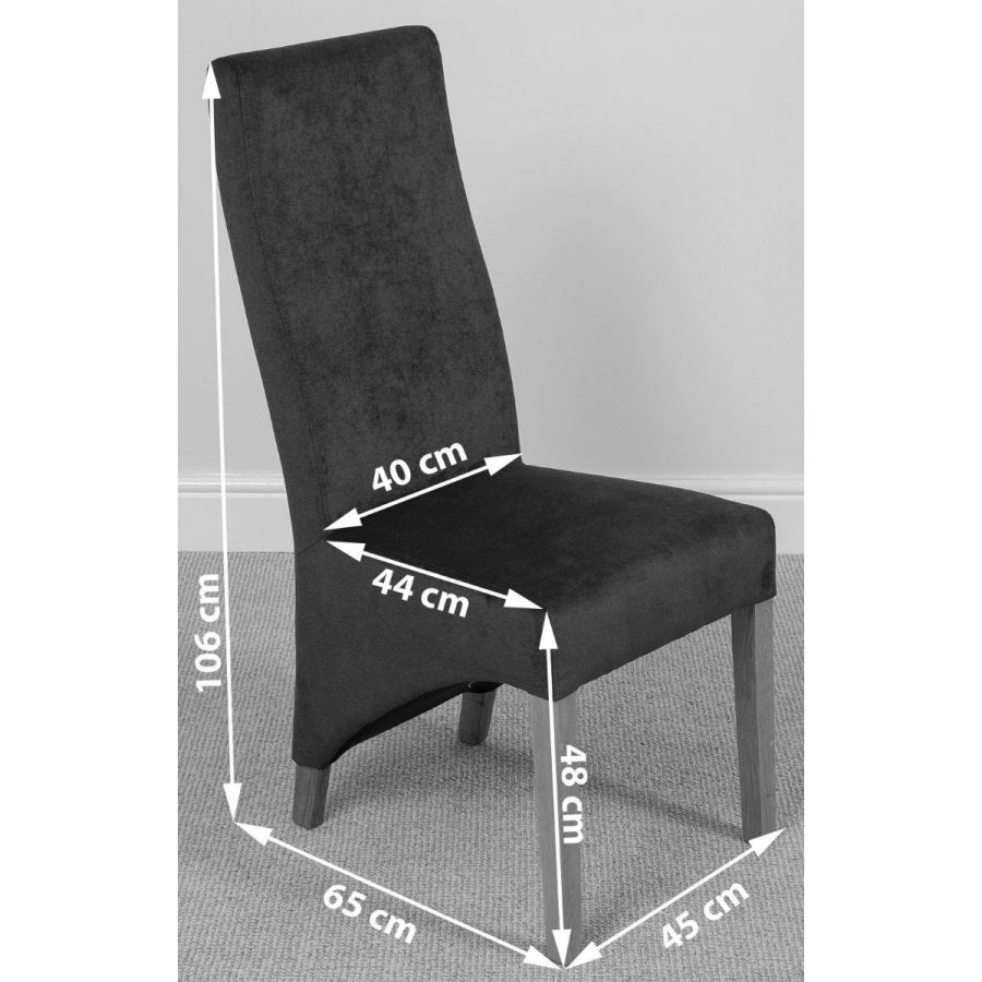 Dining hotsell chair size
