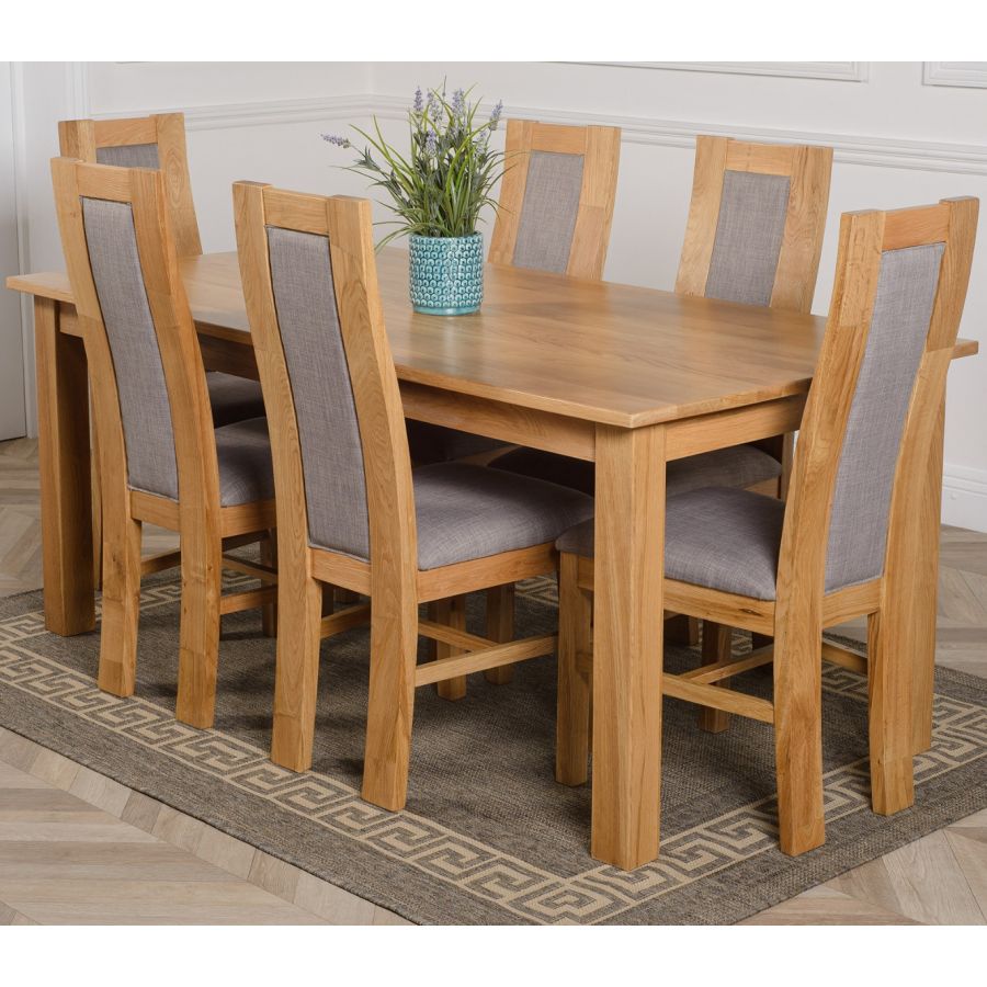 6 oak dining chairs for 2025 sale