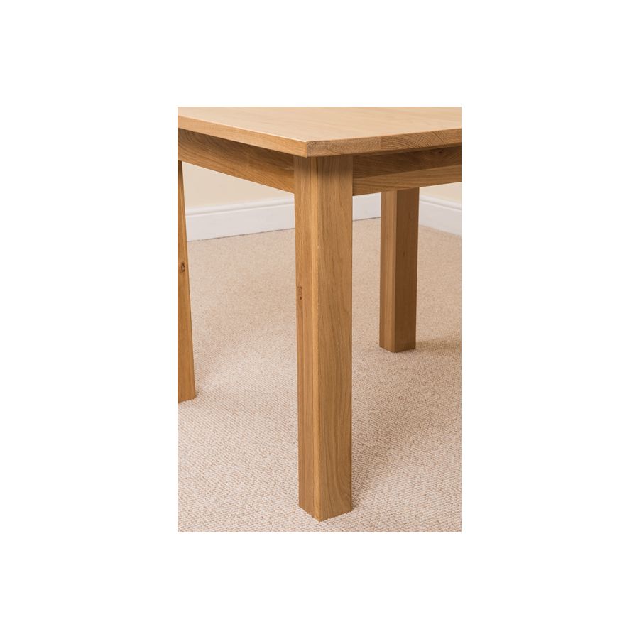 Oslo 90 x 90cm Small Square Oak Dining Set with 4 Princeton Oak Chairs