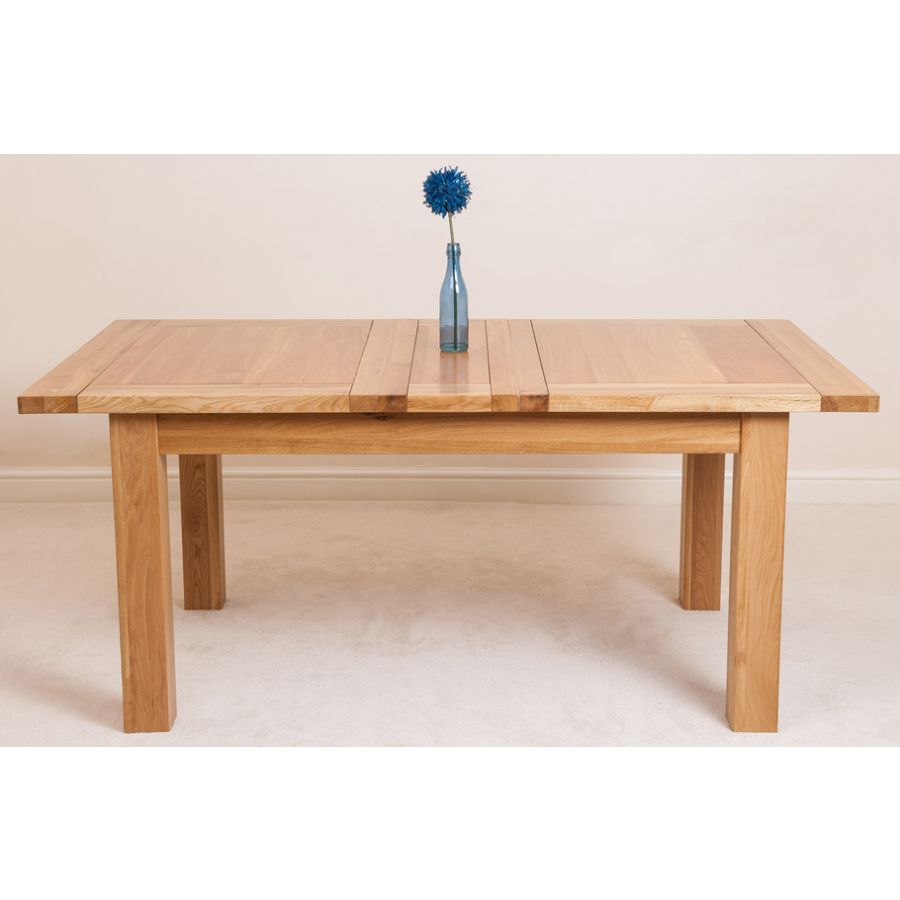 Seattle Oak Extending Dining Table and 4 Princeton Oak Dining Chairs