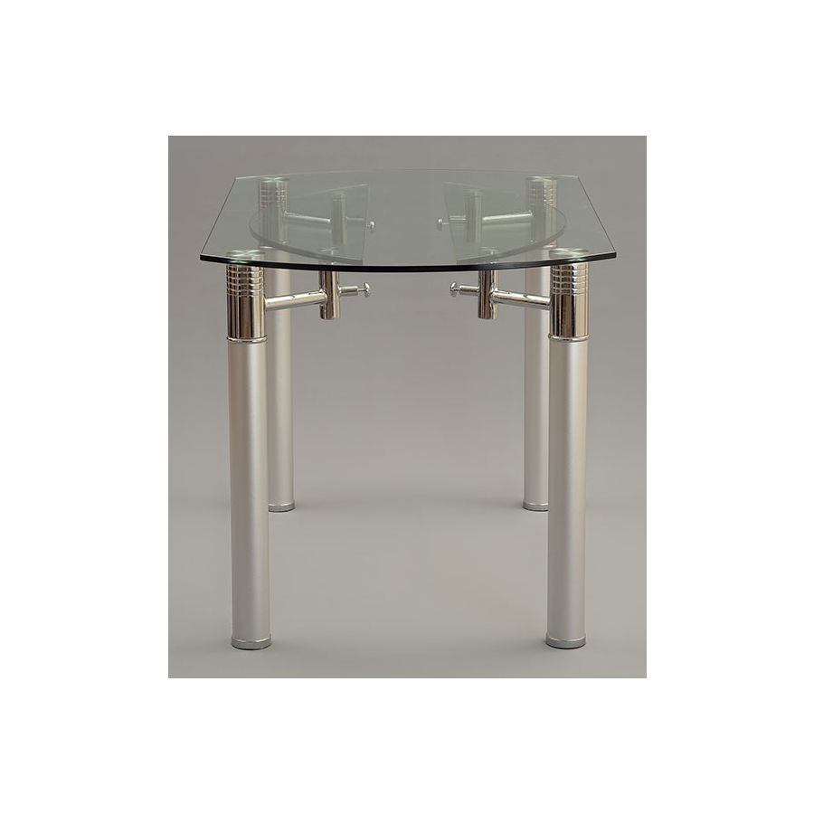 Torino Designer 74cm 120cm Extending Glass Dining Table