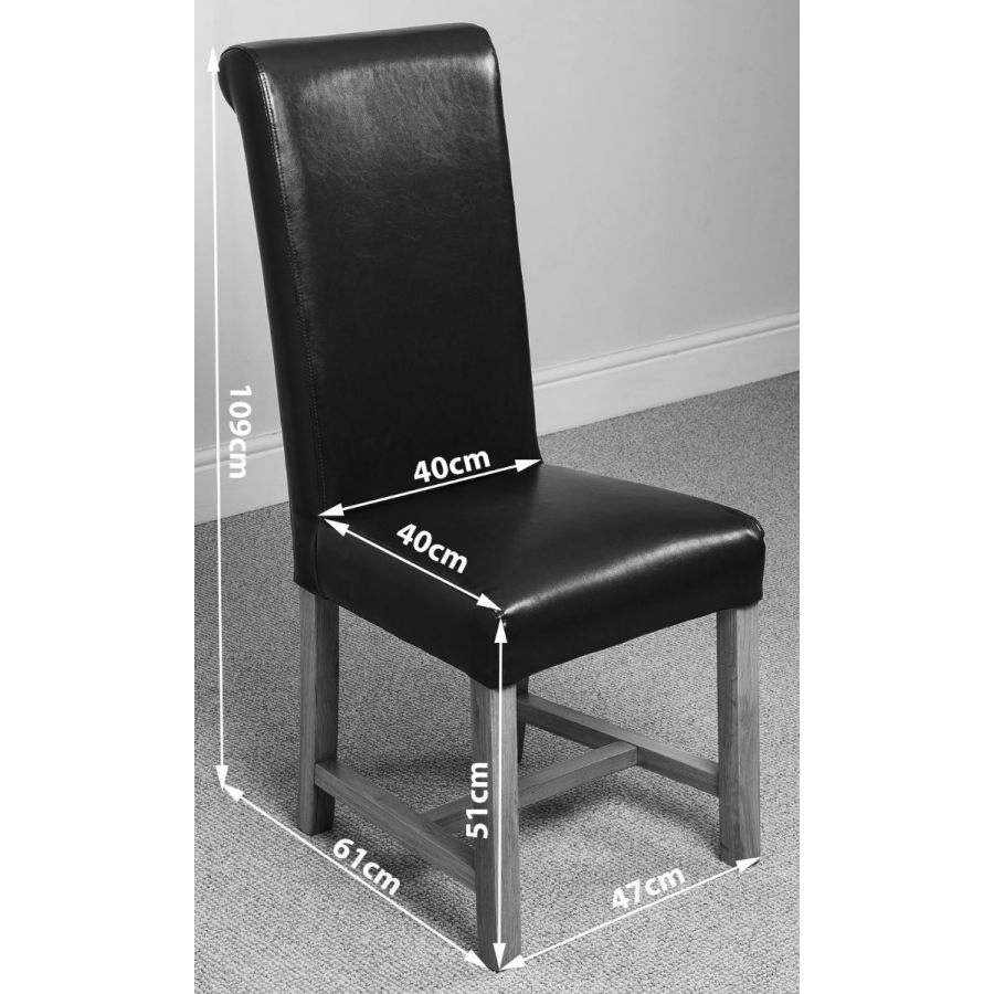 Valencia Oak Small Glass Dining Table & 4 Washington Brown Leather Chairs