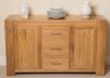 face closed kuba solid oak large sideboard