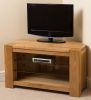 Kuba Solid Oak Corner TV Cabinet - Right sIde