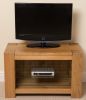 Kuba Solid Oak TV Unit Cabinet - Front