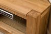 Kuba Solid light Oak Corner TV Cabinet - Side 