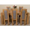 Kuba 180cm Solid Oak Dining Set with Six Stanford Dining chairs