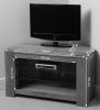 Kuba Solid Oak Corner TV Cabinet - Dimensions (Black and White)