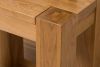 kuba Solid Oak lamp table top corner