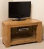 Kuba Solid Oak Corner TV Cabinet - Left Side