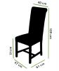 Washington ivory leather dining chair dimensions